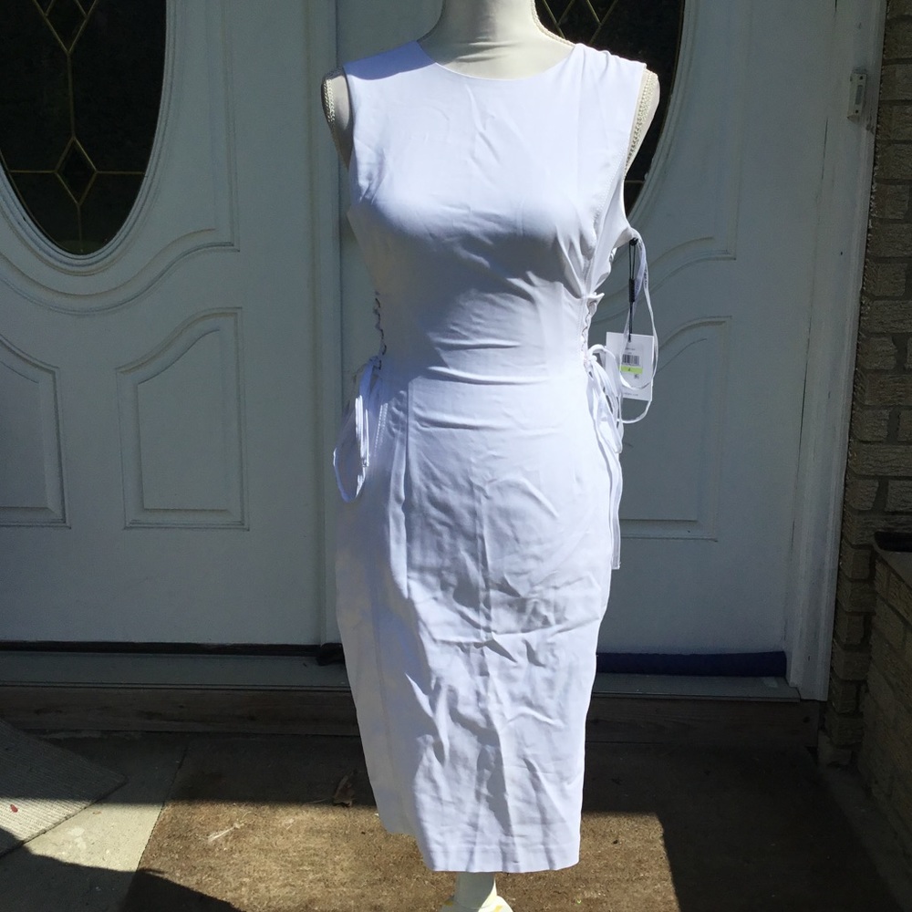 E3) women’s brand new white skintight dress